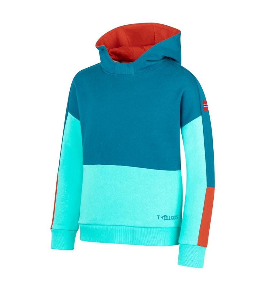 Pull Rondane - bleu nuit et argile rouge