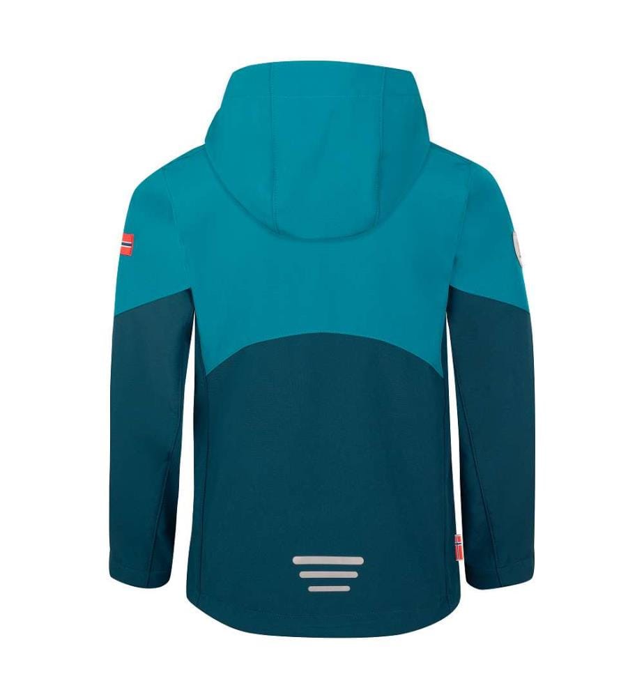 Balestrand Softshell Jacket - Harbor Blue & Madeira Blue & Peony Rose