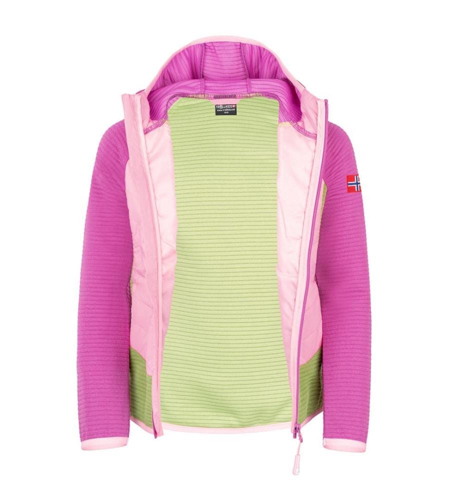 Sirdal Jacket - fresh berry and candy pink and hedge green