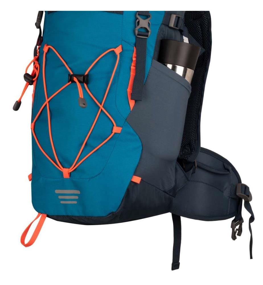 Fjell Trekker 22 Backpack - Atlantic Blue/Dark Navy/Glow Orange
