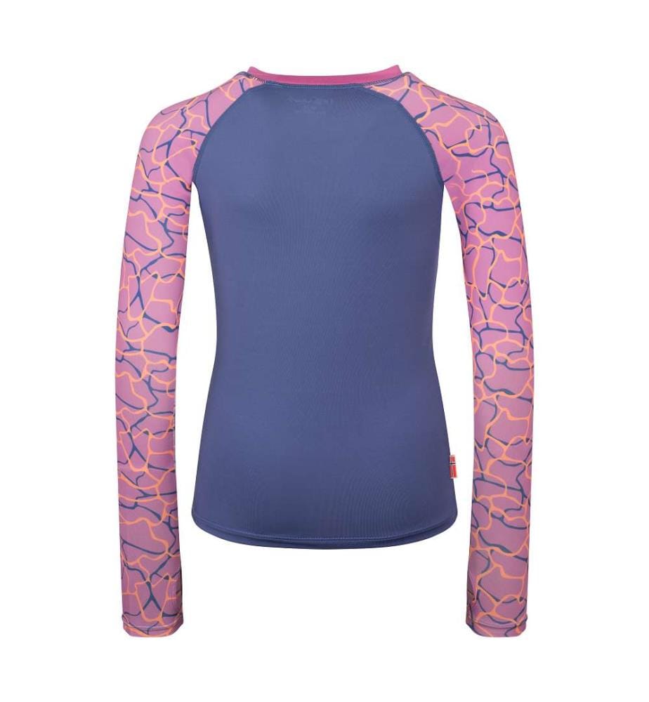 Haukland Bademode Top - Violet Blue & Mallow Pink