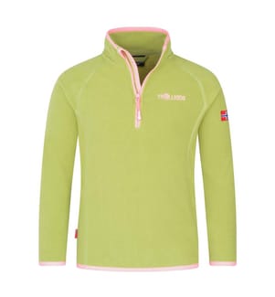 Nordland Half Zip - Heckengrün und Bonbonrosa