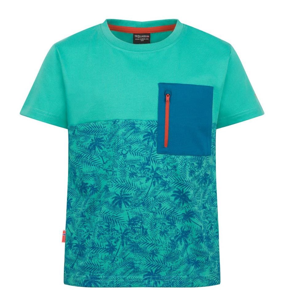 Flakstad T-Shirt GOTS - blau koralle
