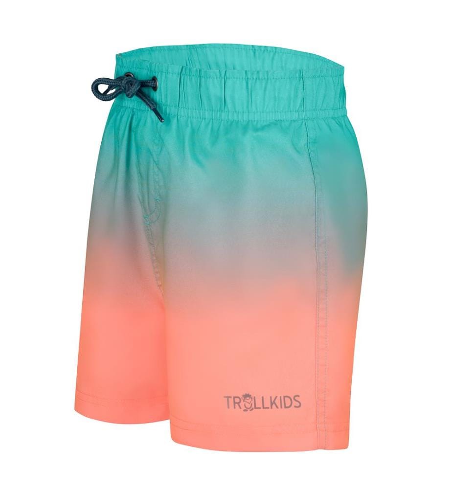 Haukland Shorts - Aquamint und leuchtendes Orange