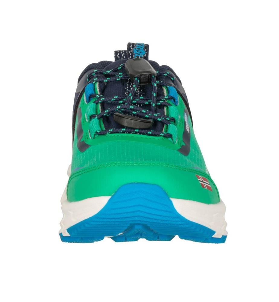 Bjordal Hiker Shoes - emerald green and dynamic blue and navy