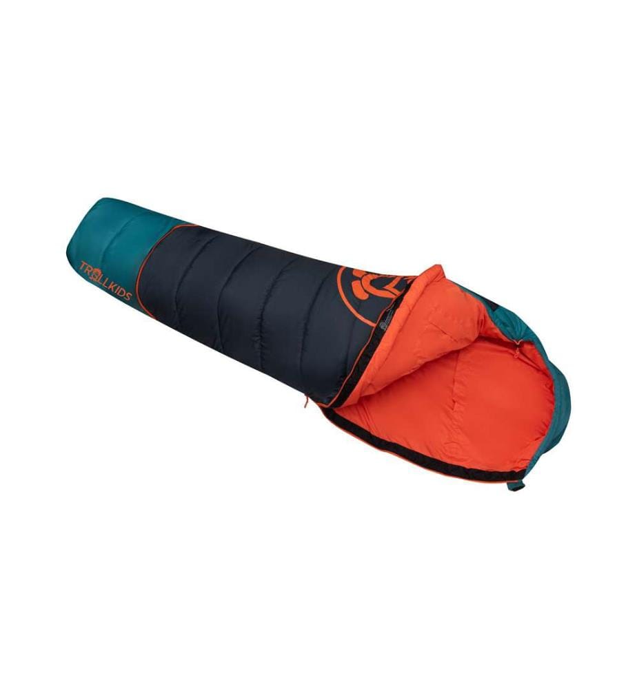 Fjell Dreamer Sleeping Bag - Dark Navy & Dusky Turquoise & Glow Orange