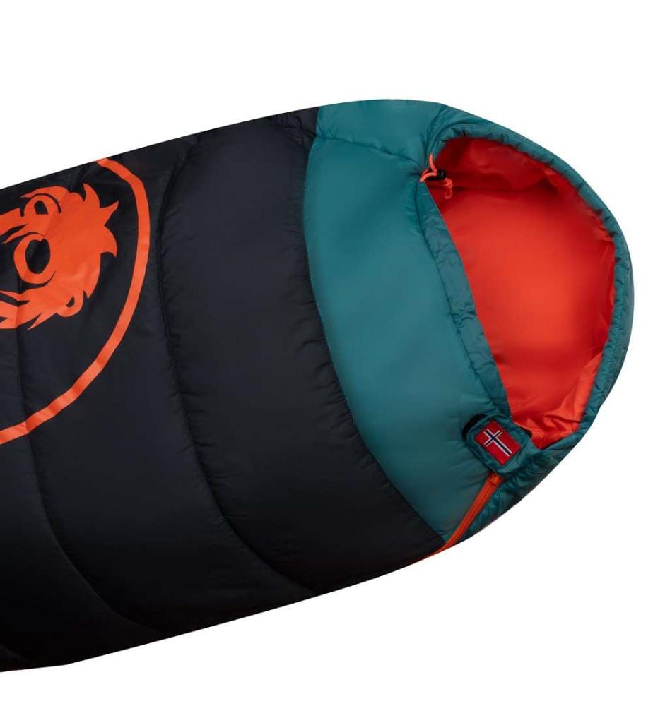 Fjell Dreamer Sleeping Bag - Dark Navy & Dusky Turquoise & Glow Orange