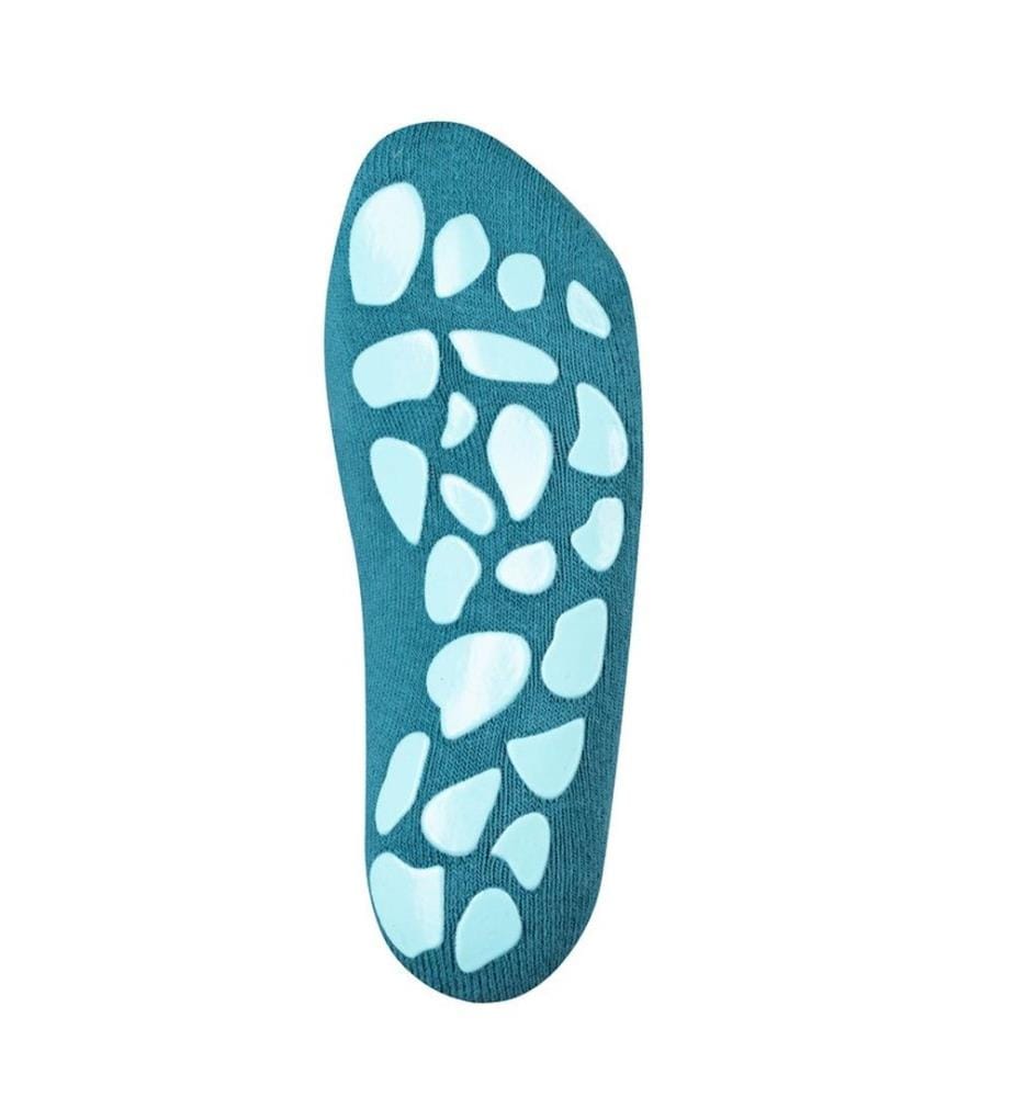 Rutschfeste Socken - Teal und Aqua