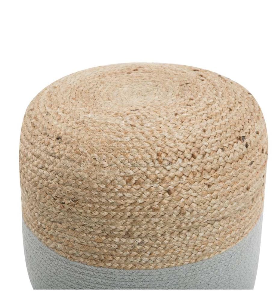 Pouf DALAMA Jute Hellgrau