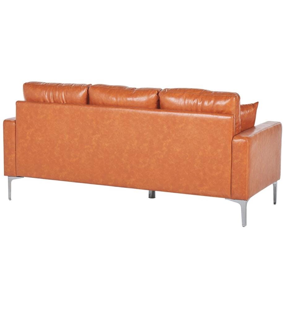 Sofa 3-Sitzer GAVLE Kunstleder Goldbraun