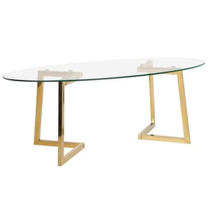 Couchtisch FRESNO Glas Gold