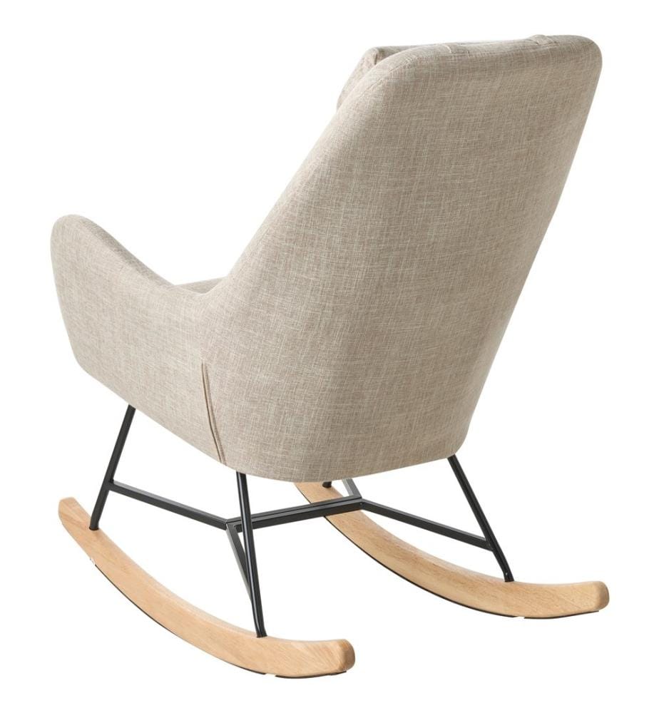 Schaukelsessel ARRIE Stoff Hellbeige