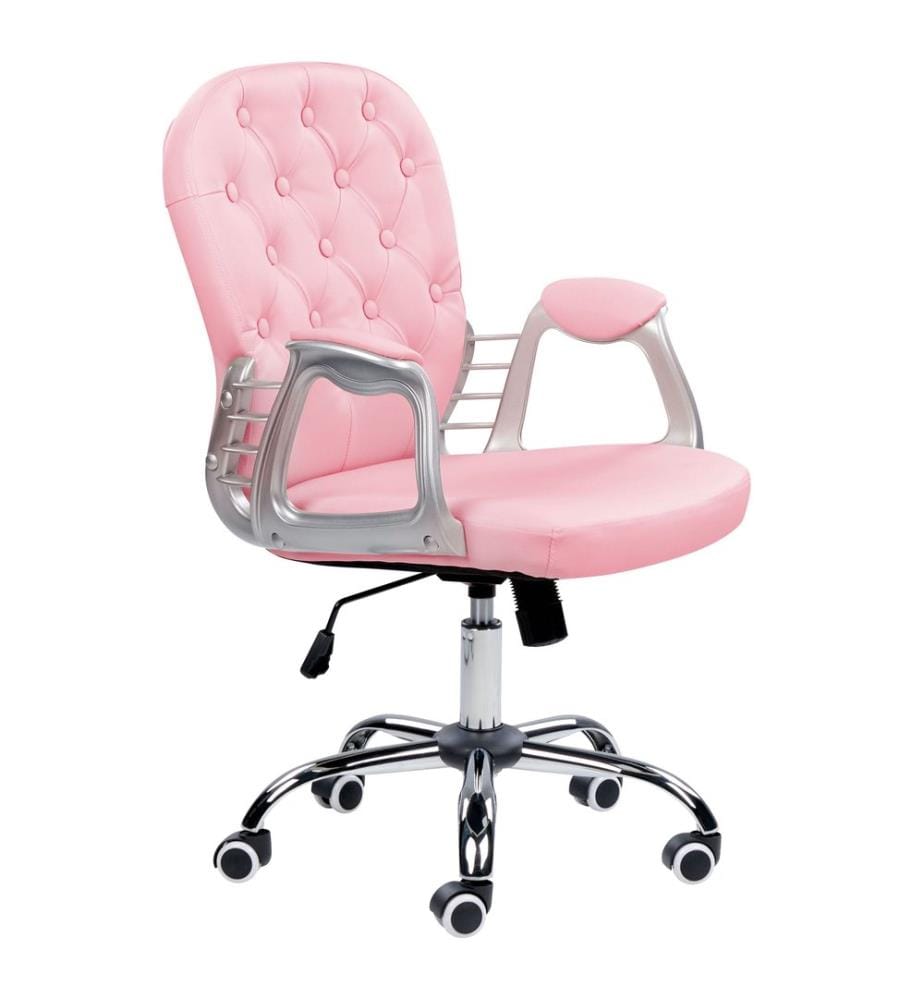 Chaise de bureau PRINCESS Cuir PU Rose