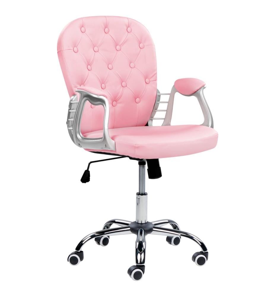 Chaise de bureau PRINCESS Cuir PU Rose