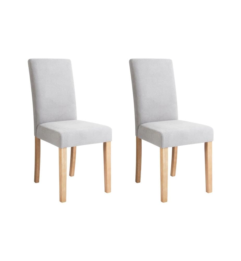 Esszimmerstuhl 2er Set BROADWAY Stoff Dunkelgrau
