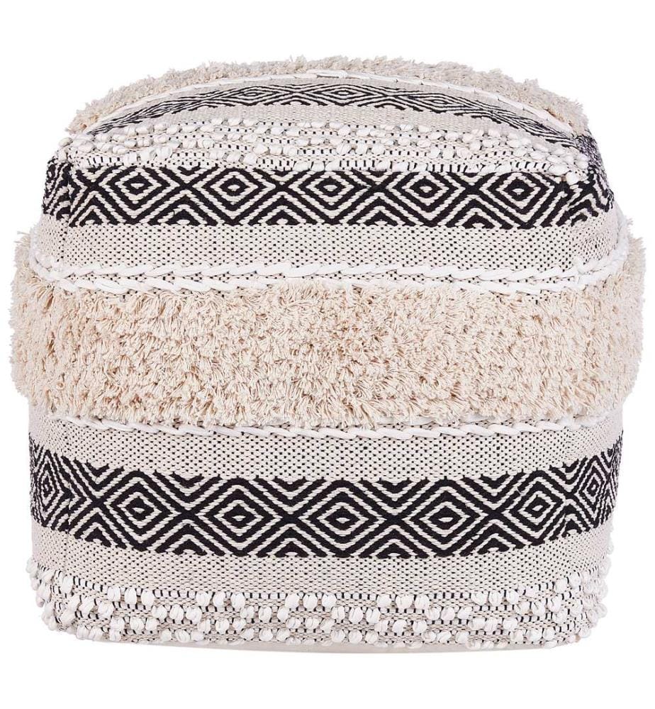 Pouf KANAM Coton Beige clair