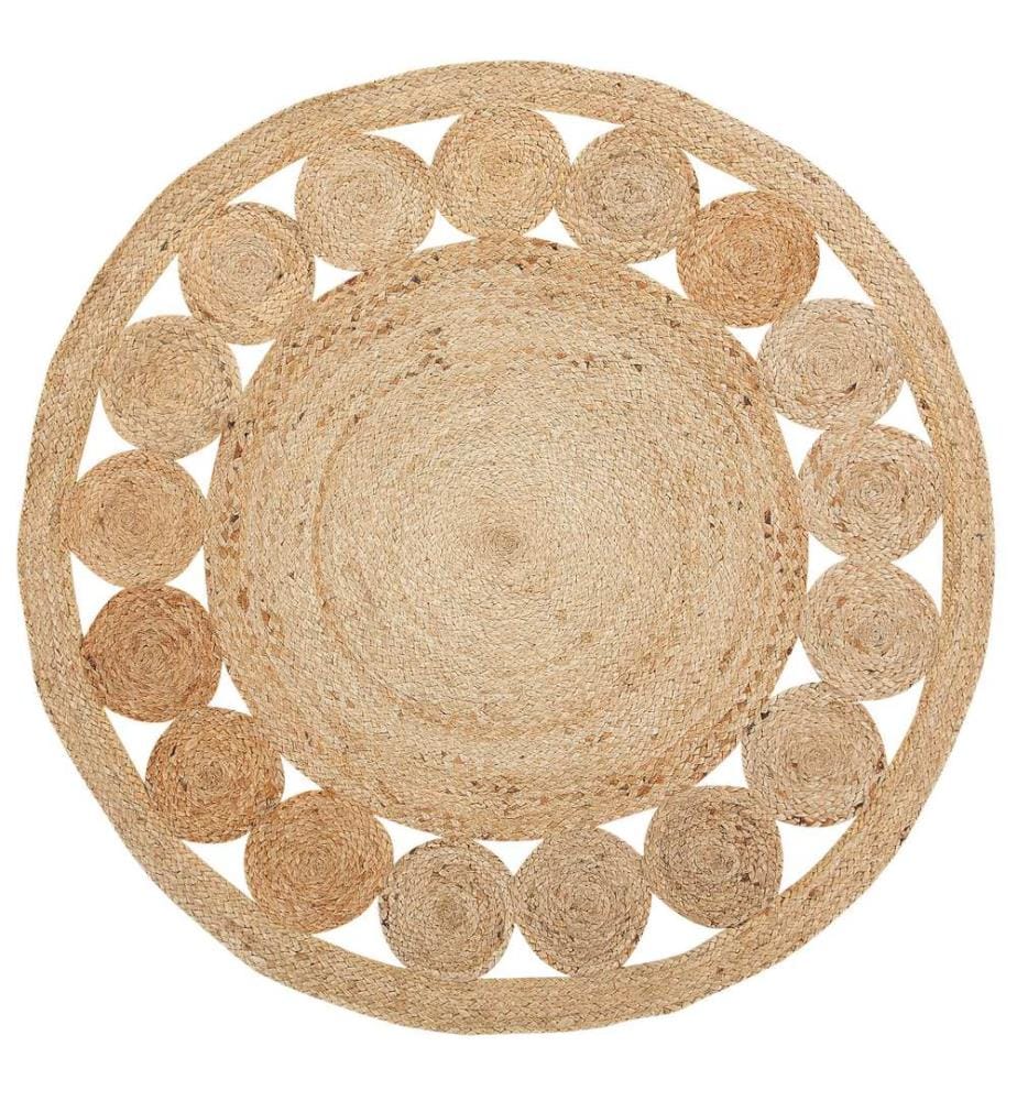 Teppich AHLAT Beige ø 120 cm Jute
