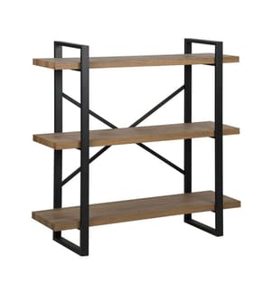 Regal mit 3 Ebenen TIMBER 111 cm Dunkelbraun