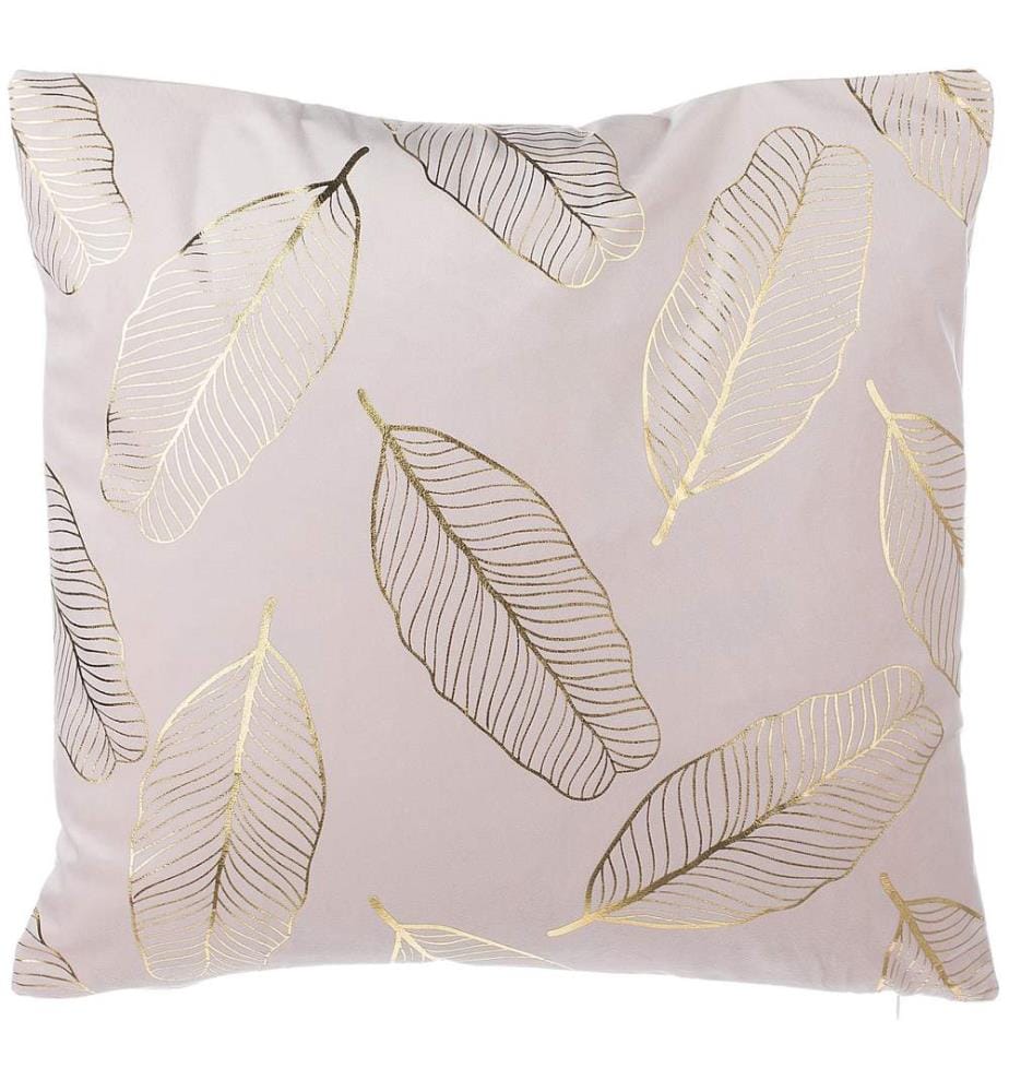 Set di 2 cuscini FREESIA Velluto 45 x 45 cm Rosa Trama di piante