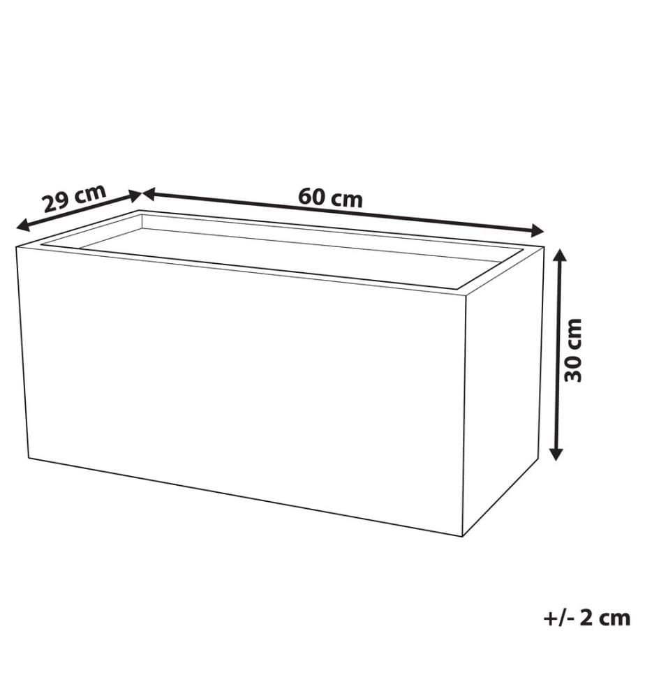 Cache-pot MYRA 60 cm Gris