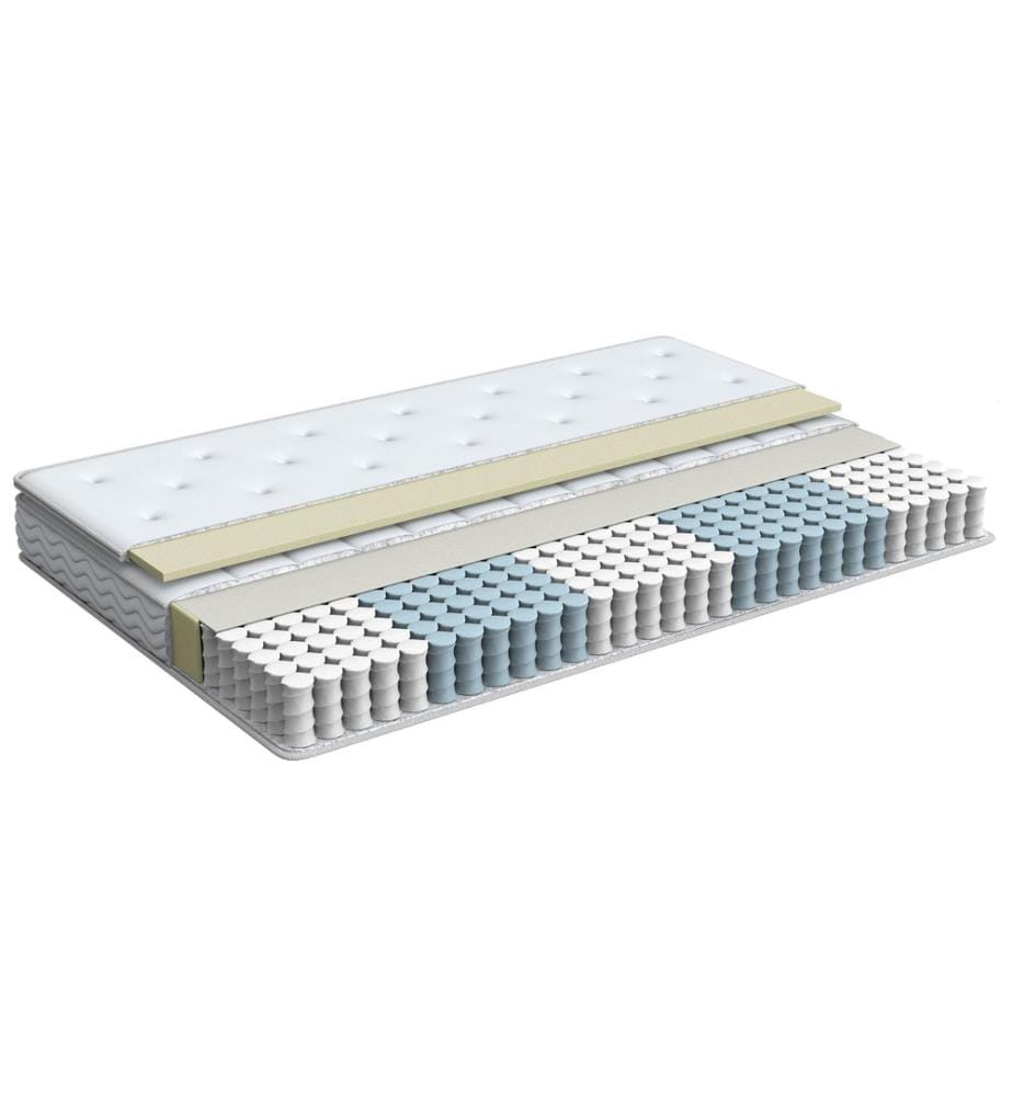 Materasso a molle insacchettate in memory foam LUXUS Durezza media H2/3 140 x 200 cm