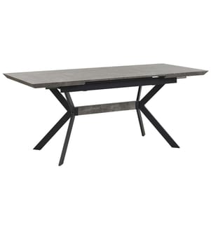 Table de salle à manger extensible BENSON Gris clair 140/180 cm 80 cm