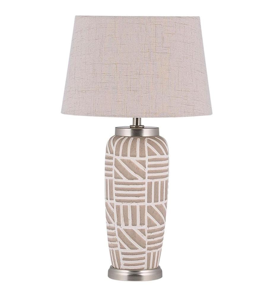 Table Lamp TRAISEN Ceramic Beige
