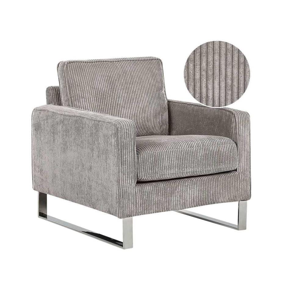 Sessel VIND Cord Hellgrau