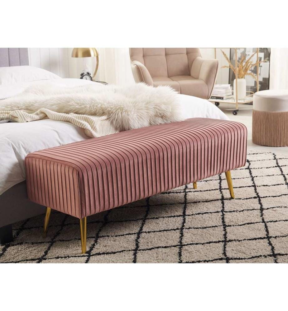 Banc PATERSON Velours Rose