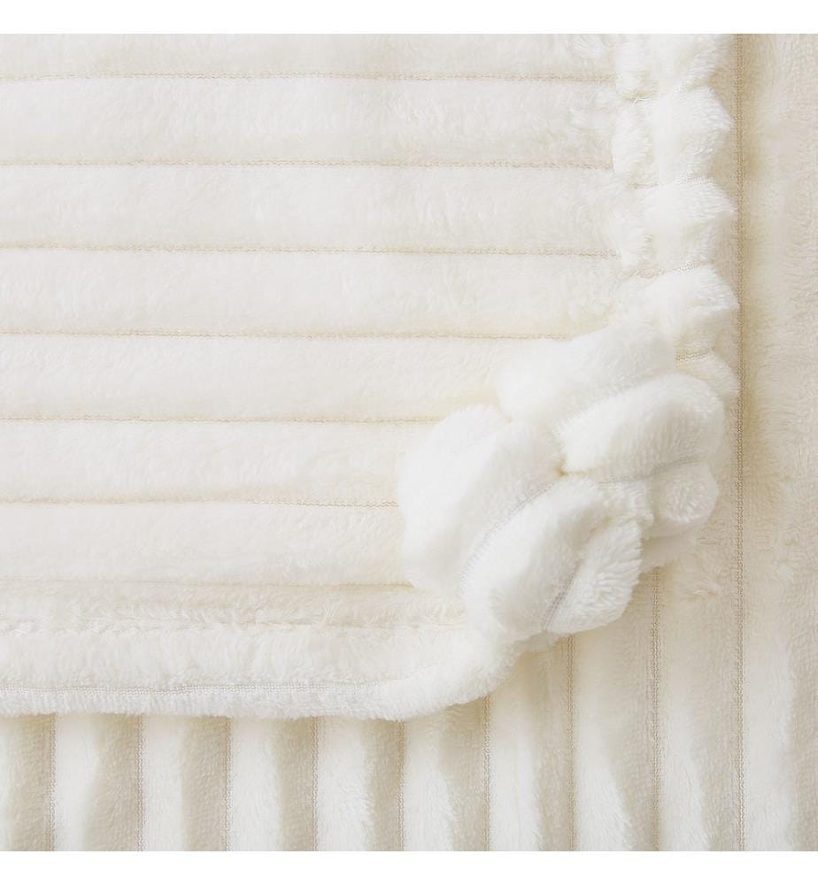 Blanket KAWERI 150 x 200 cm White