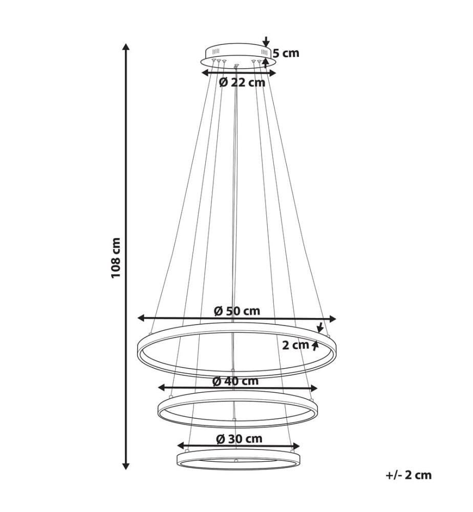 LED Hängelampe ATREK Metall Schwarz