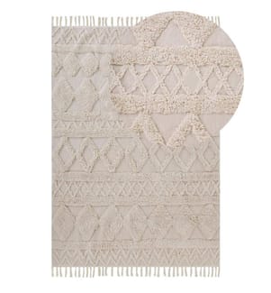 Tapis DIDIM Beige 160 x 230 cm Coton