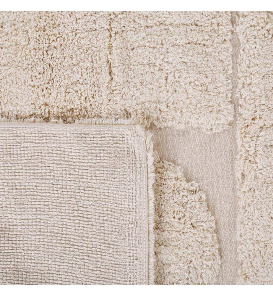 Teppich DIYADIN Beige 160 x 230 cm Baumwolle
