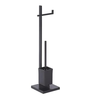 Toilet Roll and Brush Holder ULAPES Metal Black