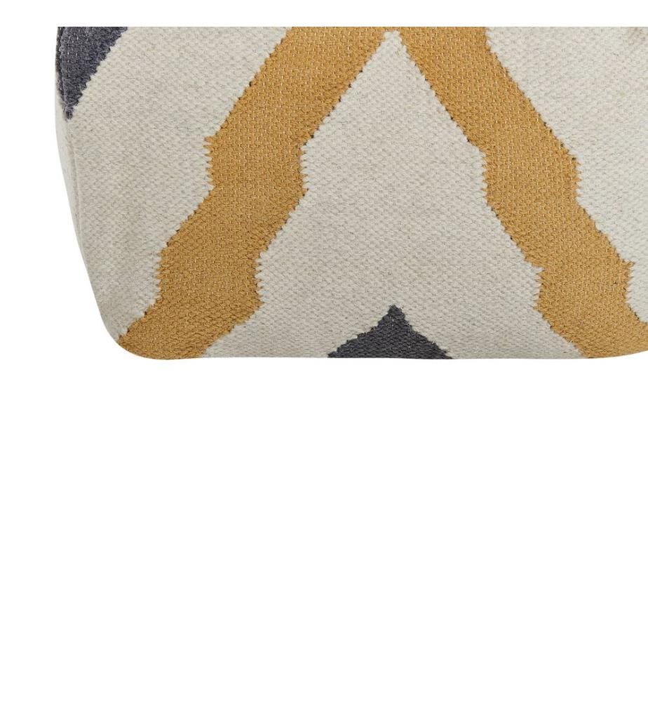 Pouf ZEUGMA Wolle Beige