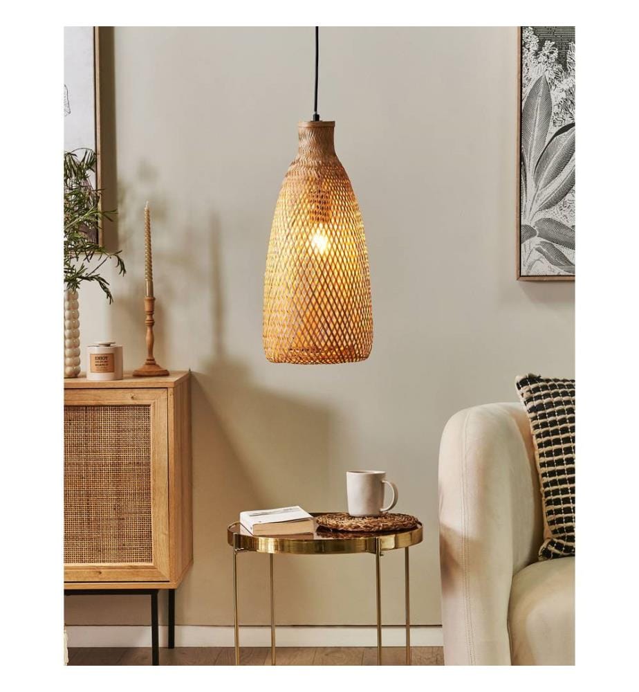 Lampadario LWELA Legno di bambù Naturale