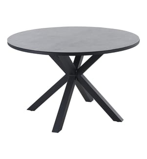 Table de salle à manger de jardin MALETTO 120 cm 120 cm Verre Gris