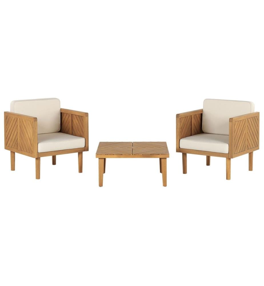 Set bistrot con cuscini BARATTI Legno d'acacia Marrone