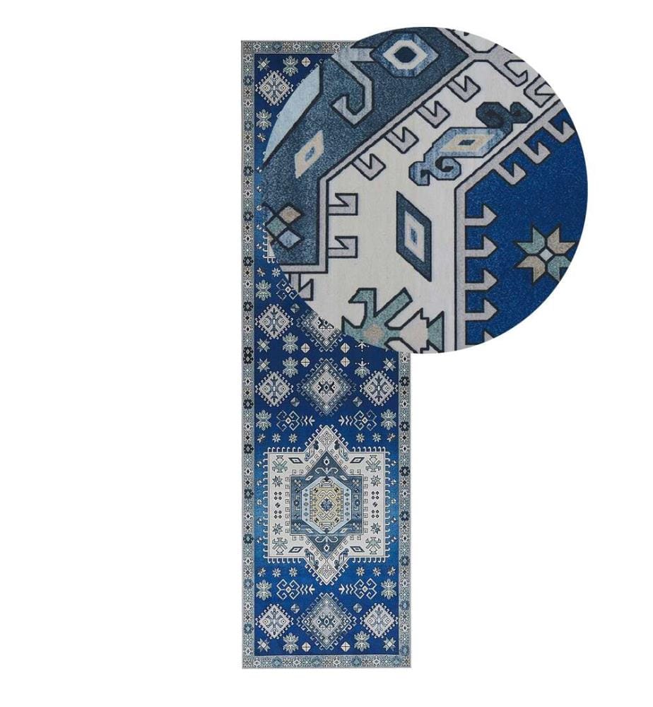 Teppich PARVAKADLI Blau 80 x 300 cm