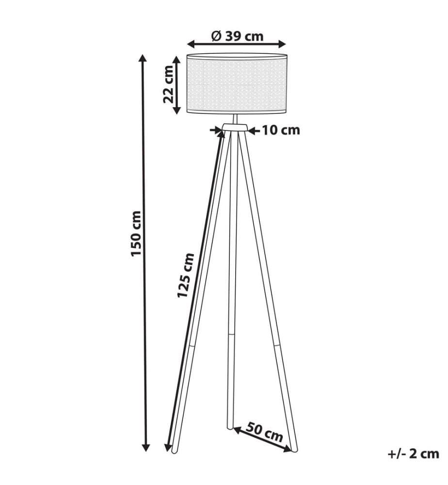 Lampadaire PENTON Rotin Naturel