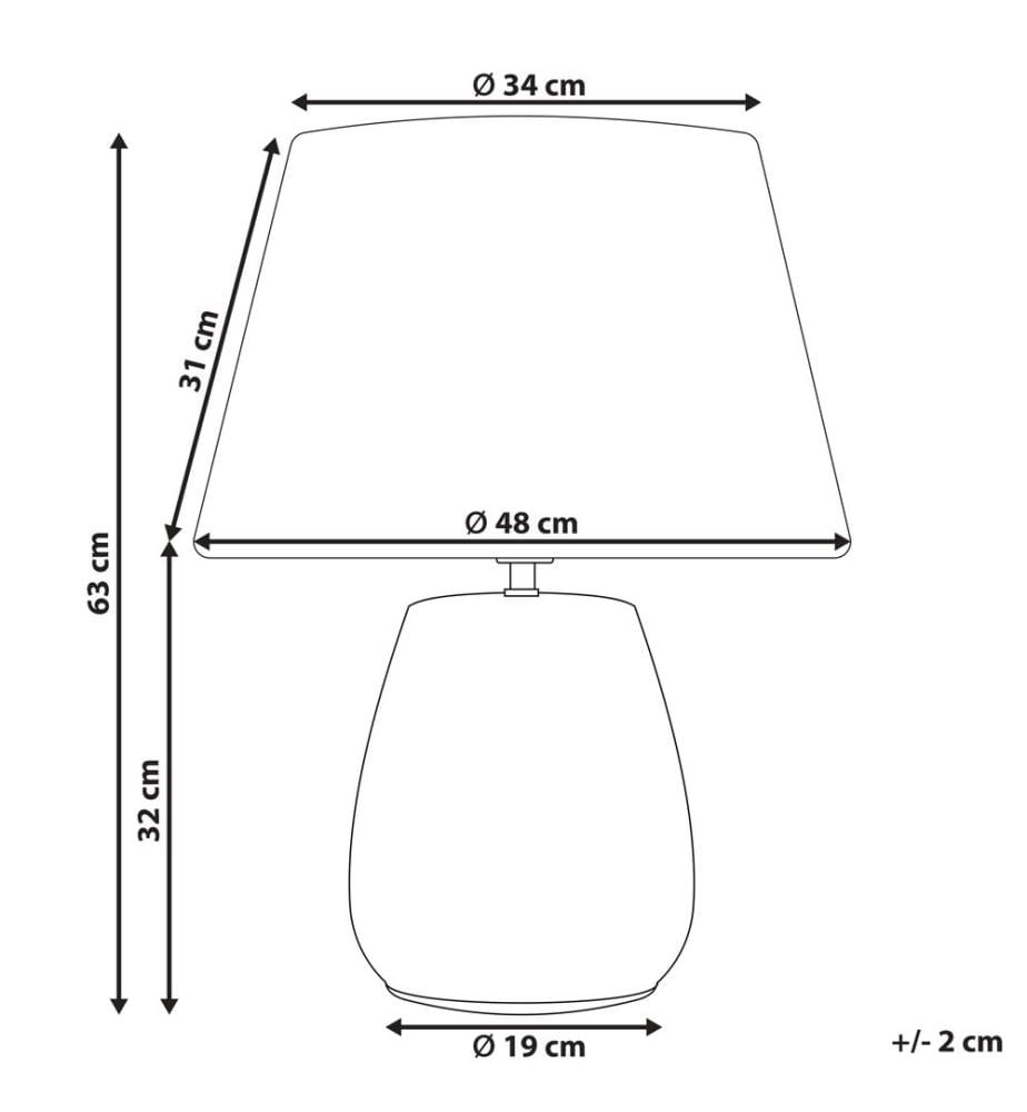 Table Lamp CIDRA Ceramic Multicolour