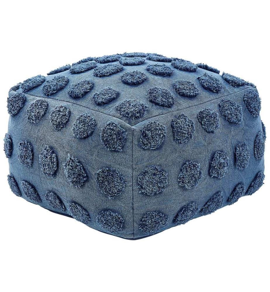 Pouffe VISHVI Cotton Blue