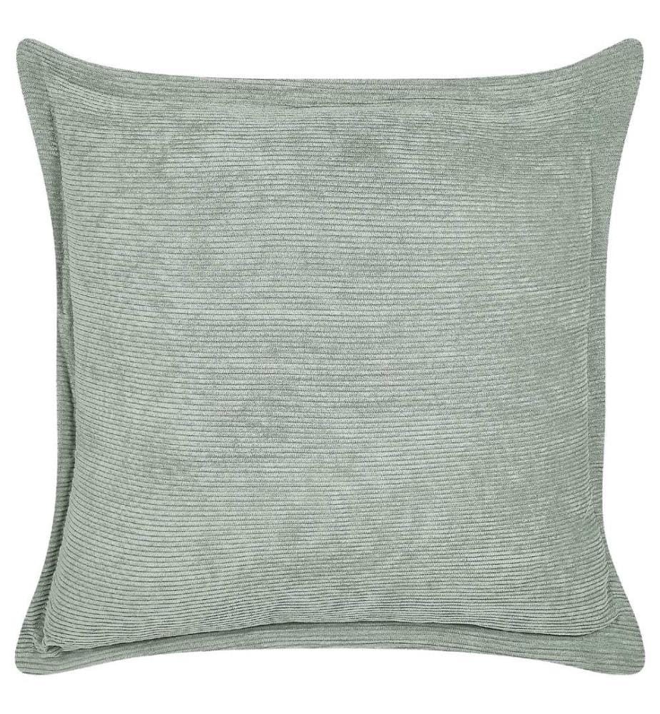 Set di 2 cuscini ZINNIA Velluto a coste 43 x 43 cm Verde chiaro Tinta unita