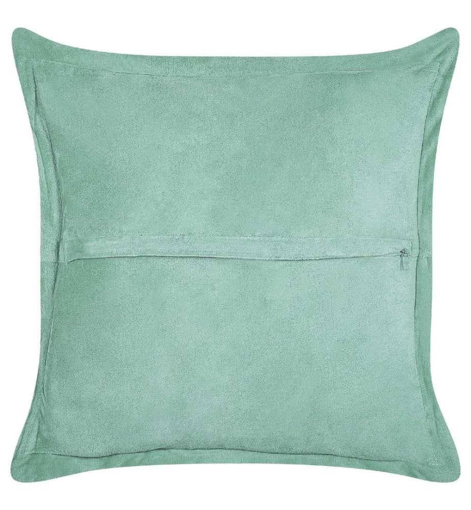Set di 2 cuscini ZINNIA Velluto a coste 43 x 43 cm Verde chiaro Tinta unita