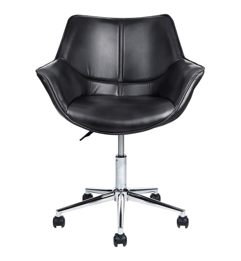 Chaise de bureau NEWDALE Cuir PU Noir