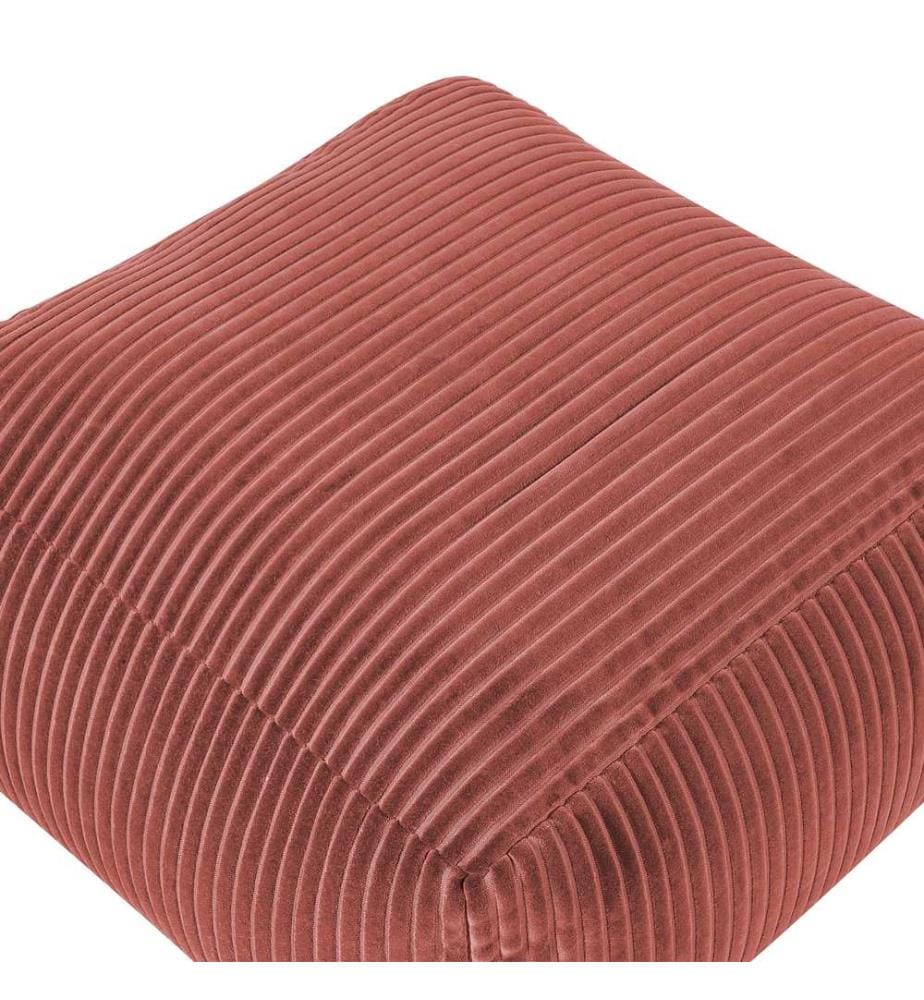 Pouffe MUKKI Cotton Light Red