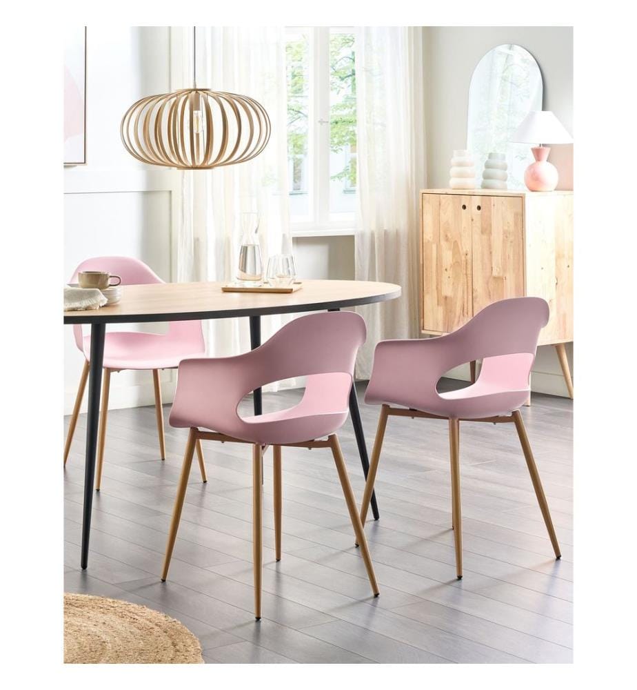 Esszimmerstuhl 2er Set UTICA Rosa
