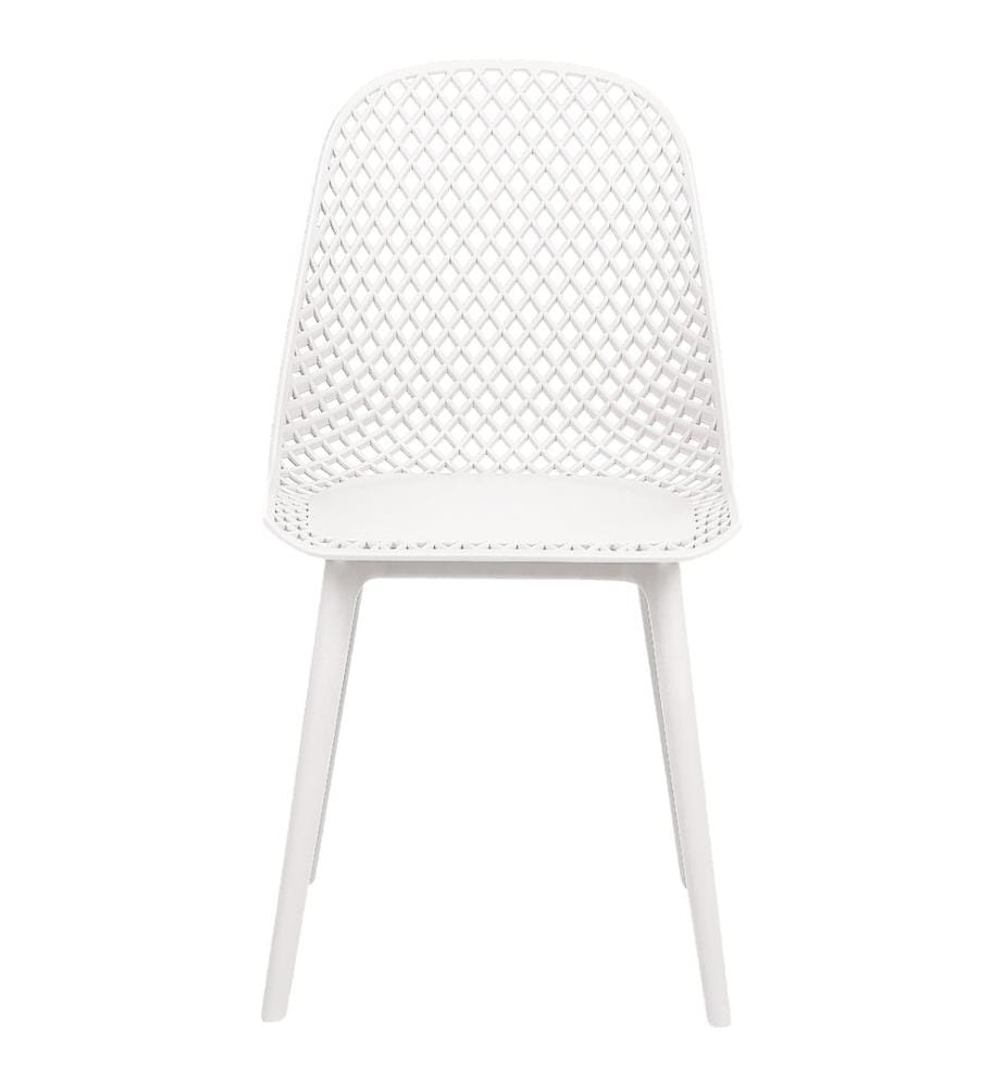 Lot de 4 chaises de salle à manger EMORY Blanc