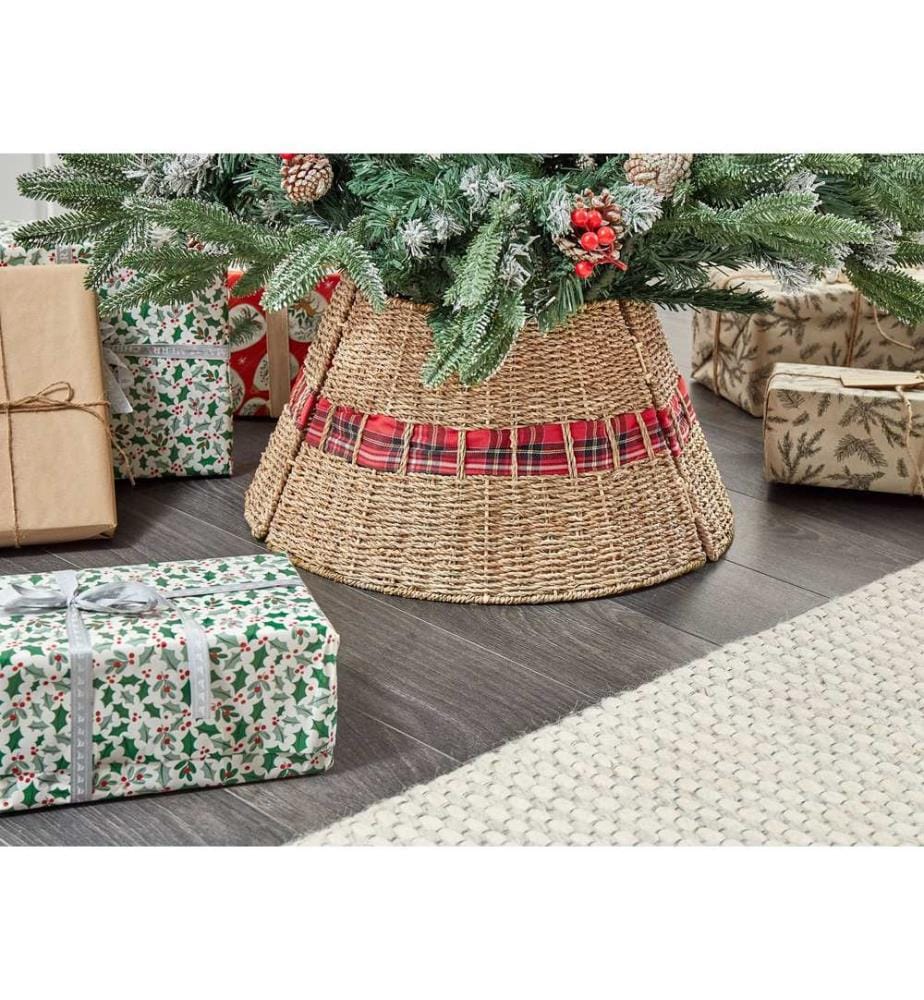 Jupe de sapin de Noël MARCHE Herbier marin Naturel 50 cm