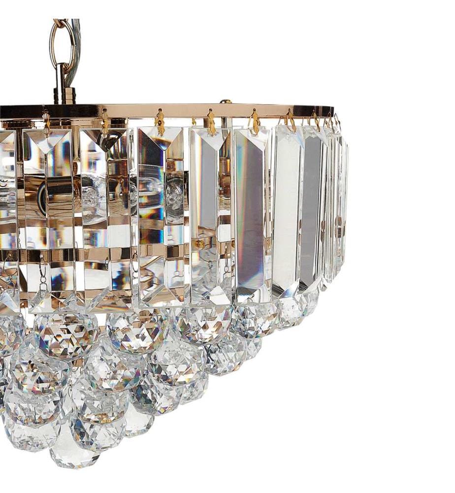 Kronleuchter ACHEIRO S Kristall Gold